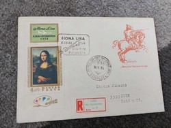 Mona lisa visit to asia 1974 first day envelope