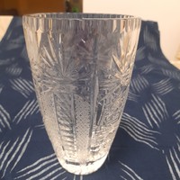 Beautiful Cut Crystal Vase, Large