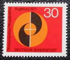 N679 / Németország 1971 Egyházi találkozó Augsburgban bélyeg postatiszta