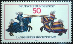 N844 / Németország 1975 Landshut hercegi esküvő bélyeg postatiszta