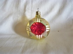 Old glass Christmas tree decoration - reflex sphere!