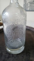 Antik artézi szikvizes üveg