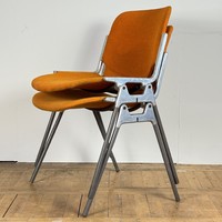 Retro stackable chairs giancarlo piretti, castelli 1960