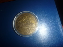 150 Years of the Hungarian Railways bronze commemorative medal for sale!