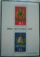 Nb9 / Németország 1973 FIP kongresszus ( IBRA bélyegkiállítás blokk postatiszta