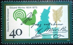 N842 / Németország 1975 Eduard Mörike költő bélyeg postatiszta