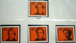 N791-4 / Németország 1974 Híres nők bélyegsor postatiszta