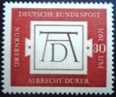 N677 / Németország 1971 Albrecht Dürer bélyeg postatiszta