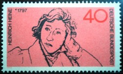 N750 / Németország 1972 Heinrich Heine költő bélyeg postatiszta