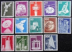 N846-59 / Németország 1975 Ipar és technika bélyegsor postatiszta