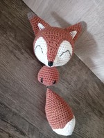Hand crocheted fox coma