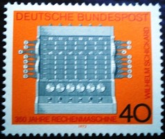 N778 / Németország 1973 A számológép feltalálásának 350. évfordulója bélyeg postatiszta