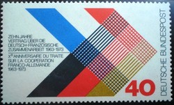 N753 / Németország 1973 Német-francia együttműködés bélyeg postatiszta
