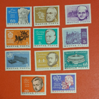 1966. Annual Hungarian postage stamps together f/5/11