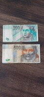 Eladó a képek alapján 2 db papírpénz 700 szlovák korona