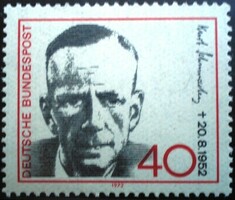 N738 / Németország 1972 Kurt Schumacher politikus bélyeg postatiszta