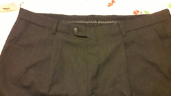Griff gentlemens black wool pocket long pants 56 like new