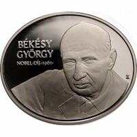 HUF 7,500 silver commemorative medal 2022 György Békésy 12.5 Gr 30 mm in closed unopened capsule