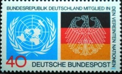 N781 / Németország 1973 Felvétel az ENSZ-be évforduló bélyeg postatiszta
