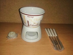 Chocolate fondue making set. It has not been used!