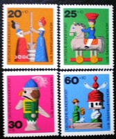N705-8 / Németország 1971 Népjólét : Régi Játékok bélyeg postatiszta