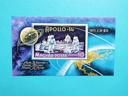 (Z) 1971. Apollo-14  blokk** - (Kat.: 300.-)