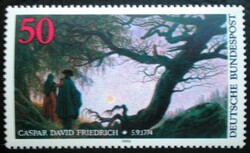 N815 / Németország 1974 Caspar David Friedrich festő bélyeg postatiszta