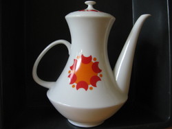 Retro floral tea, coffee jug, jug Czechoslovak epiag df
