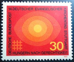 N595 / Németország 1969 Evangélikus Egyháznap bélyeg postatiszta