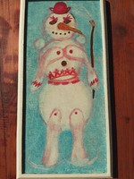Winter puppet painting.