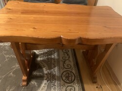 Carved dining room furniture made of pine wood