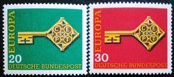 N559-60 / Németország 1968 Europa CEPT bélyegsor postatiszta