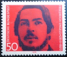 N657 / Németország 1970 Friedrich Engels bélyeg postatiszta