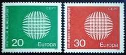 N620-1 / Németország 1970 Europa CEPT bélyegsor postatiszta
