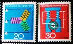 N521-2 / Németország 1966 Technika és Tudomány bélyegsor postatiszta