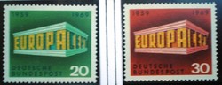 N583-4 / Németország 1969 Europa CEPT bélyegsor postatiszta