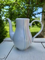 Alföldi porcelain_rainbow striped coffee pot without lid