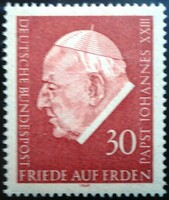 N609 / Németország 1969 XXIII. János pápa  bélyeg postatiszta