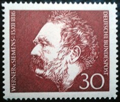 N528 / Németország 1966 Werner von Siemans bélyeg postatiszta