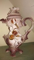 Capodimonte jug with lid, vase