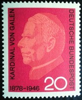 N505 / Németország 1966 Von Galen bíboros bélyeg postatiszta