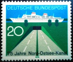 N628 / Németország 1970 Kiel-csatorna bélyeg postatiszta