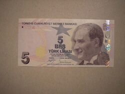 Törökország - 5 Lira 2009 UNC