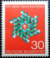 N570 / Németország 1968 Szakszervezetek bélyeg postatiszta