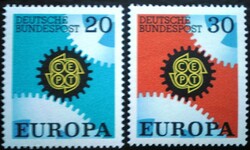 N533-4 / Németország 1967 Europa CEPT bélyegsor postatiszta