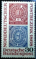 N569 / Németország 1968 Észak-német postakerület bélyeg postatiszta