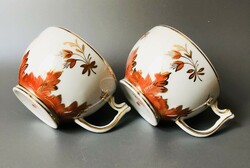 Orosz porcelán teás csészék Dimitrov Verbilki gyűjtői ritkaság