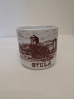 Alföldi porcelán bögre Gyula