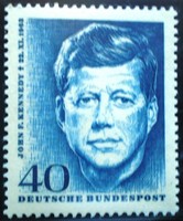 N453 / Németország 1965  John F. Kennedy bélyeg postatiszta