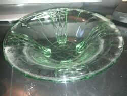 Green glass serving / centerpiece